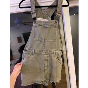 BRANDY MELVILLE olive green overalls